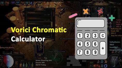 vorici calculator|chromatic orb calculator poe.